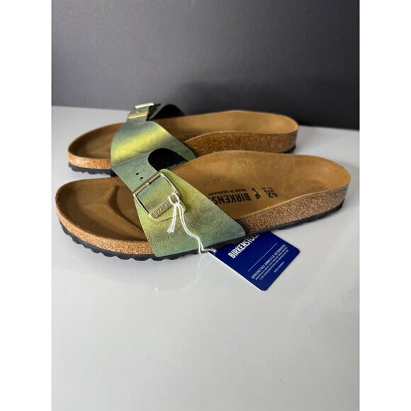 New Birkenstock Madrid Birko-Flor Graceful Gemm Gold Sandal 42 Women's US 11 - Picture 4 of 7